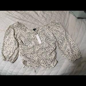 Off shoulder crop top